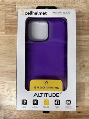 Cellhelmet Altitude X Case for Apple iPhone 14 Pro Max, Translucent Lilac Purple