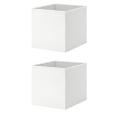 2x IKEA DRONA Storage Boxes for Kallax Shelving Unit Organizer 33x38x33cm