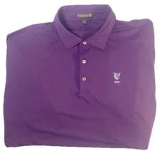 Garden City Country Club Peter Millar Men’s Polo Purple Shirt • Size 2XL • 95$