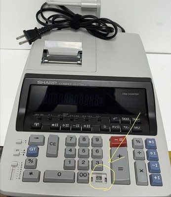 Sharp Compet QS-2770H  Counter Printing  Electronic Calculator, READ Description