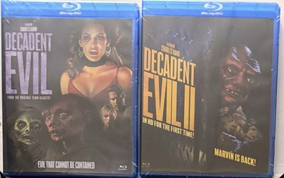 Decadent Evil I & II NEW Blu-ray set Full Moon Directed By Charles Band