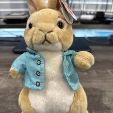 Ty Beanie Beatrix Potter Peter Rabbit Movie Cotton Tail Bunny Rabbit 8" 20cm New