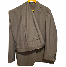 Brioni Lido Men  s Suit Charcoal Gray 100 Wool Blazer Trousers Sport Coat - 46R