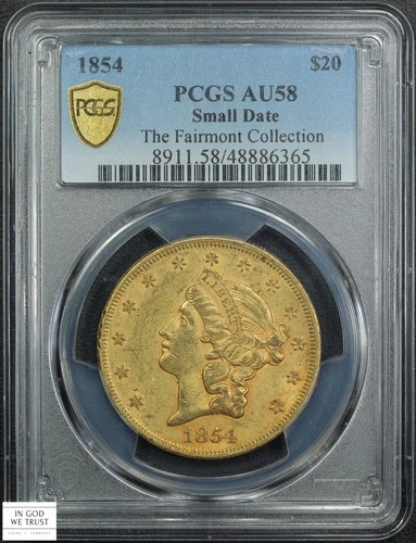 1854-P Liberty Double Eagle — photo from the most recent tracked eBay sale