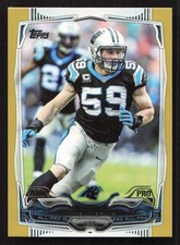 2014 Topps Luke Kuechly Gold #/2014 SN #286 Card