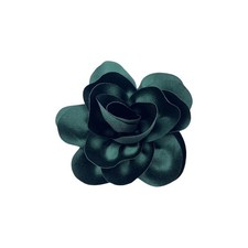 Dainty Satin Fabric Rose Flower Large Brooch Pin Handmade Big Camellia Brooch...