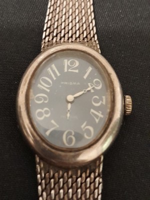 Prisma solid 835 Dutch silver ladies dress watch 17j spares repair 23g Scrap