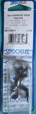 Sea-Dog 081200-1 Stainless Steel Pad Eye 5/16" x 3/8" 2pk