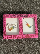 Stunning Betsey Johnson Colorful Gummybear Necklace/Bracelet Set NIB