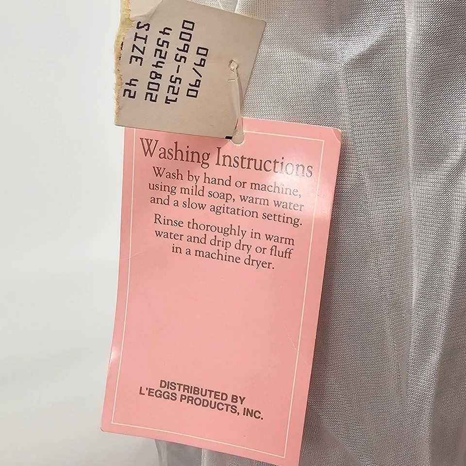 Camiseta Regata Feminina Vintage L'eggs Lingerie Branca Slip Plus Size 42 3175 - Imagem 4 de 4