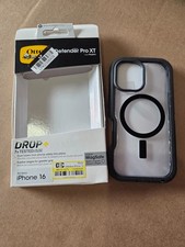OtterBox Defender Pro XT For iPhone 16 Case MagSafe Clear Black Shockproof