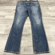 Big Star Maddie Blue Jeans Women's 30R 32x30 Boot Cut Mid Rise Stretch Denim