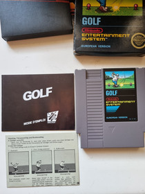 GOLF PAL B EEC SPIELT IN ENGLISCH NINTENDO NES SPIEL KOMPLETT V GUTER ZUSTAND 2 HANDB&Uuml;CHER