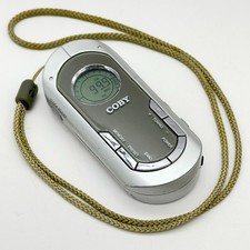 Coby AM/FM Radio Portable Personal CX-9 w/Lanyard Belt Clip TESTED Walkman Style