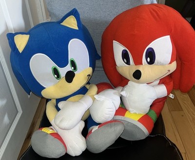 Extra-Large Plush Sonic(2023) & Knuckles(2020) Over Two Feet Tall Each!