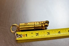 Vintage Camel Trench Lighter WWII Style - Brass w Keyring - EXC Condition!