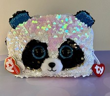 Ty Fashion Sequin Bamboo Panda Accessory Color Changing Purse