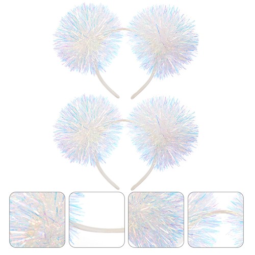 2 PCS Tinsel Hair Band Pompom Hair for Performance Holiday Cosplay Party - Bild 12 von 12