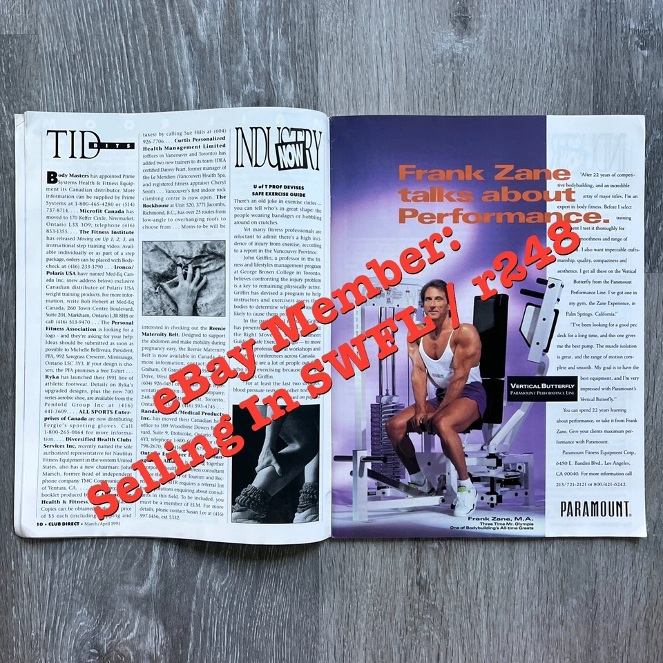 CLUB DIRECT Health Club / Fitness Business Industry Magazine MARCH / APRIL 1991 - Image 4 of 4