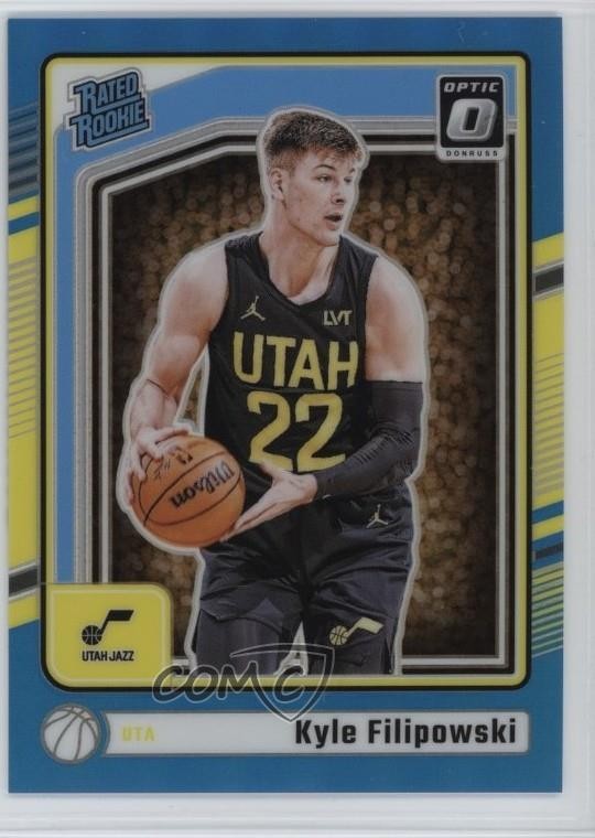 2024 Panini Donruss Optic Rated Aqua Prizm 116/225 Kyle Filipowski Rookie RC f9s
