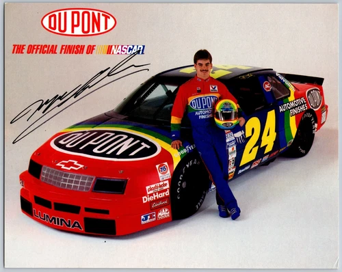 SIGNED 1993 Dupont #24 Jeff Gordon NASCAR Hero Card