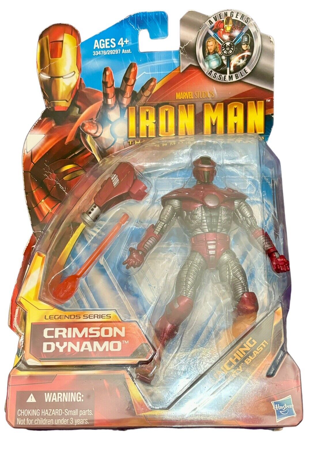 Hasbro Marvel Studios Iron Man Armored Avenger Legends Crimson Dynamo Figure