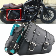 Borsa sella lato destro moto PU nera borsa attrezzi per Harley Davidson Sportster