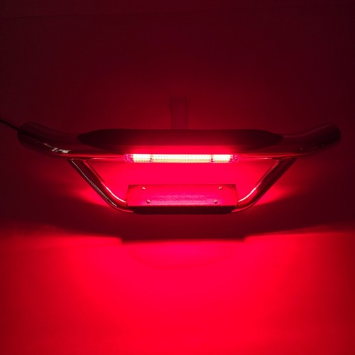 For 2"Receiver Heavy Duty Tow Chrome Hitch Drop Step Bar Brake Light Accessories - Picture 2 of 9