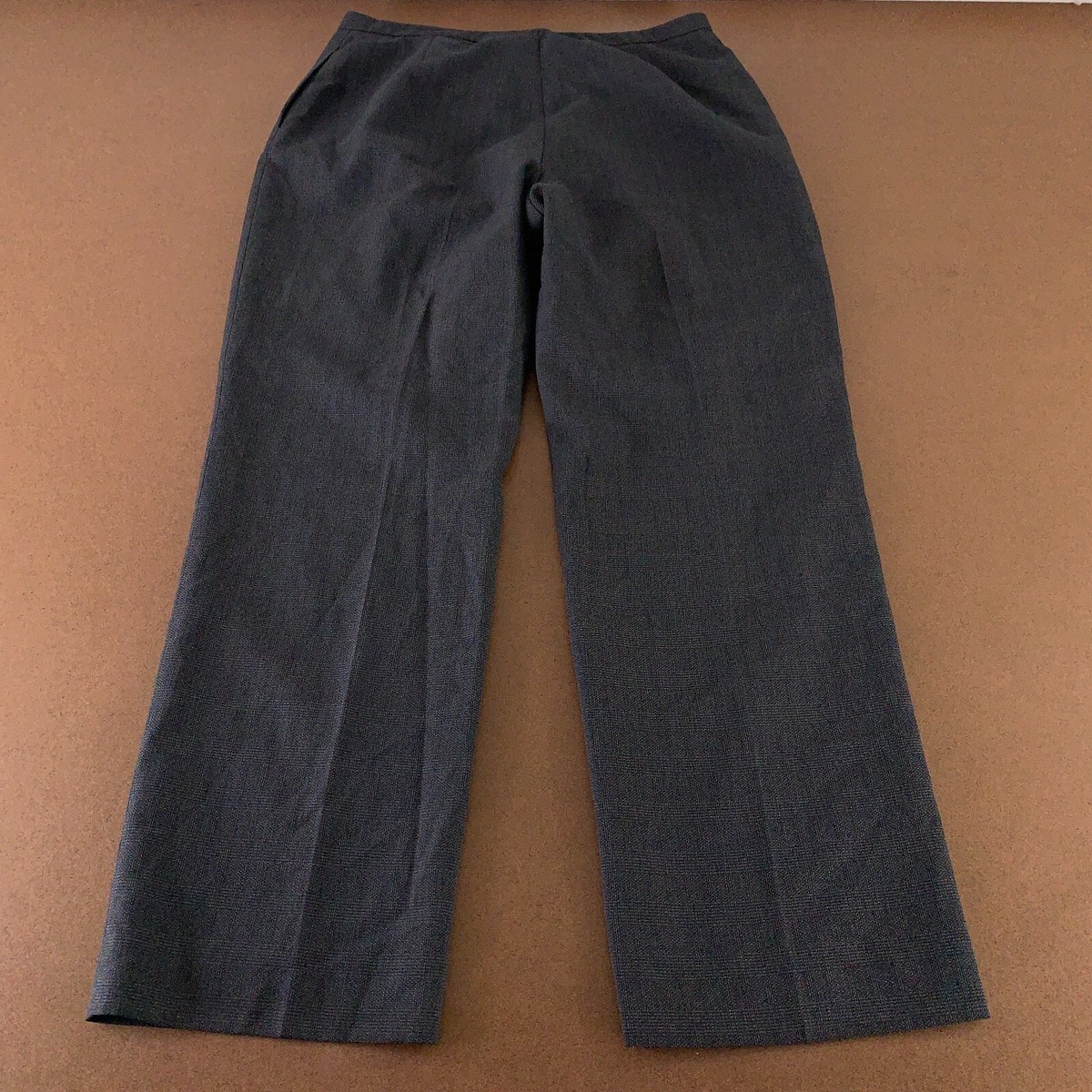 Women's Size 16 Charcoal Knit Pocketed High Rise Straight Leg