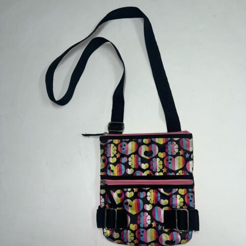 Bolso bandolera bolso billetera conjunto corazones flores estrellas arco iris rayas niñas mujer - Imagen 2 de 17
