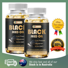 Premium Black Seed Oil Capsules - 100 Pure Organic COLD PRESSED 240 Capsules