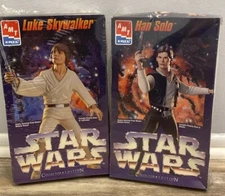 Star Wars Episode IV Luke Skywalker And Han Solo Ertl Model Kits