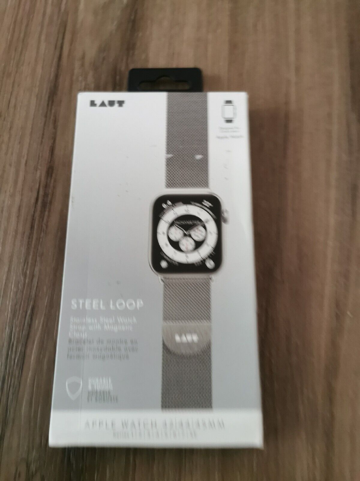 LAUT Apple Watch 42 44 mm Steel Loop Strap SE Series SILVER  eBay