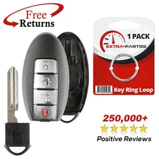 Remote Shell Case Pad Key Replacement No Electronics For Nissan 4b (CWTWBU735)