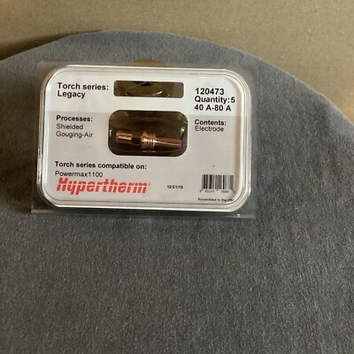 Hypertherm 120473 40A -80A Electrode P.   Pack Of (5)