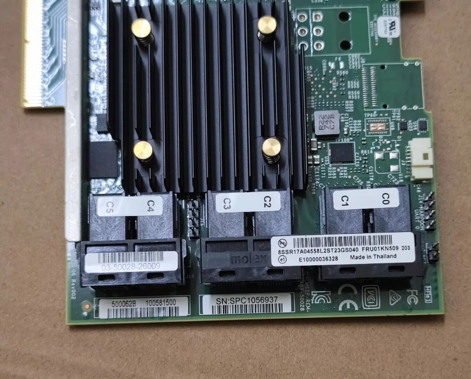 New Lenovo ThinkSystem 930-24i 4GB Flash  PCIe x8 RAID Adapter FRU P/N: 01KN509 - Image 4 of 4