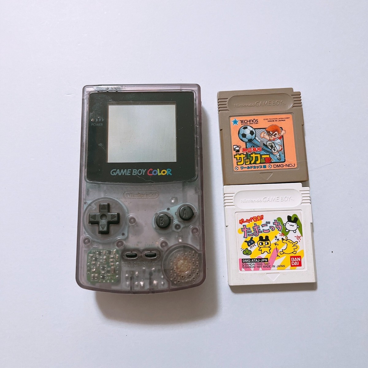 Nintendo GameBoy Color Console Clear Purple GBC CGB-001 Nintendo GameBoy Color Console Clear Purple GBC CGB-001
