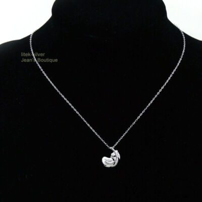 アクセサリー feather necklace silver 925 925 Sterling Silver Feather Pendant Necklace Women Jewelry A2692