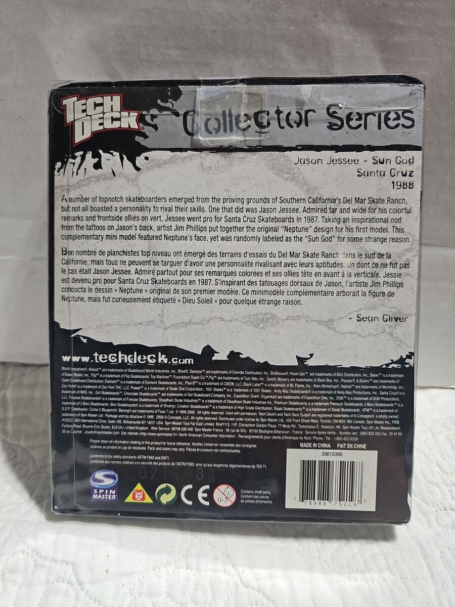 Tech Deck Collectors Series 1988 SUN GOD Santa Cruz Jason Tech Deck Collectors Series 1988 SUN GOD Santa Cruz Jason