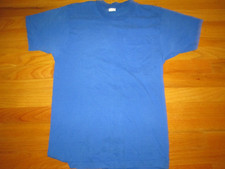 FRUIT OF THE LOOM Vtg 80s 90s FOTL Single Stitch Plain Pocket t shirt S/Med USA