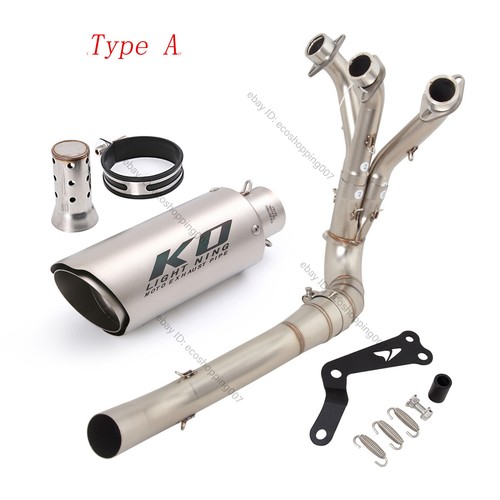 For YAMAHA MT09 FZ09 Tracer 9/9GT 2021-2023 Header Pipe Exhaust System Mufflers - Picture 3 of 12