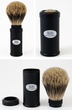 Hans Baier Shaving Brush for Travel Badger Hair Lightweight Travel Germany
