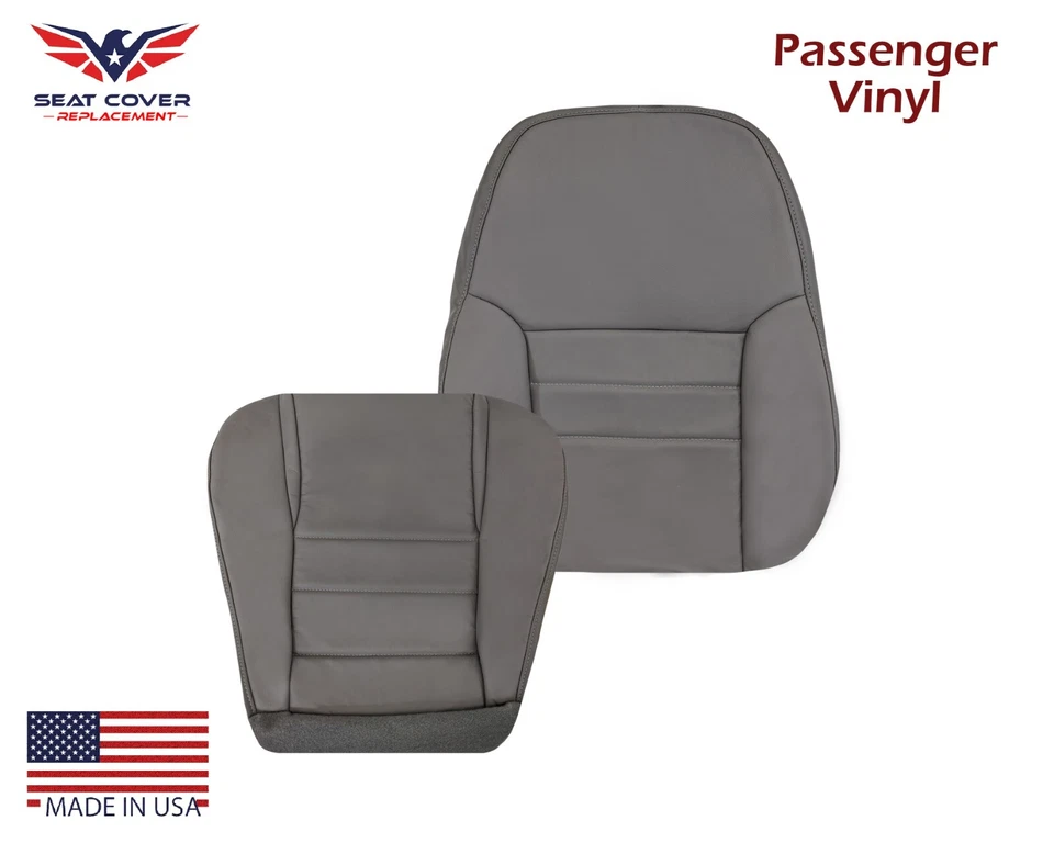 Серые чехлы на сиденья водителя и пассажира для Ford Mustang 1994 1995 1996 1997 1998 годов выпуска - Изображение 2 из 4