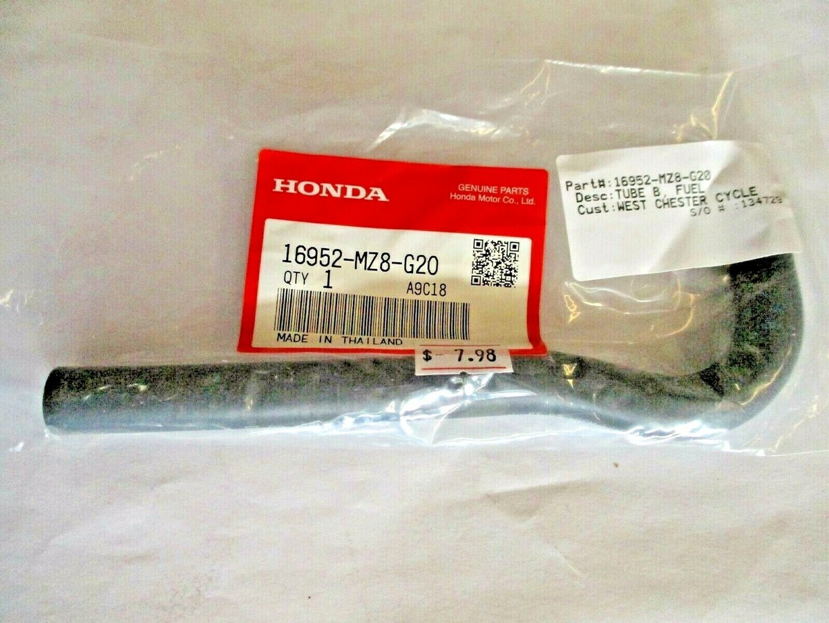 OEM Honda Shadow VLX VT600 Fuel Tank Tube B Hose 16952-MZ8-G20 | eBay