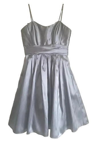 Watters & Watters Short Bridesmaid Crinkle Chiffon Light Blush color Dress  2