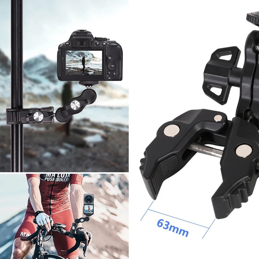360&deg; Ball Head Camera Magic Super Clamp for DSLR Camera/Gopro/Lights | eBay