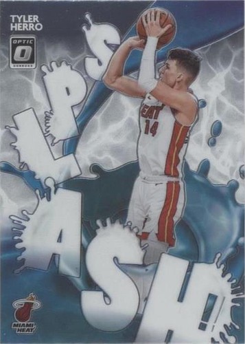 2020-21 Panini Donruss Tyler Herro Yellow Holo Laser /25 #187 | eBay
