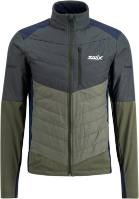 Swix Dynamic Hybrid Insulated Jacket Men's NWT Size Large Color Olive/Dark Olive