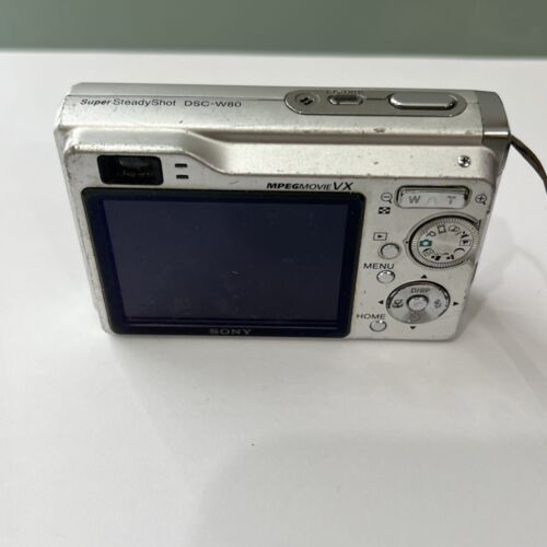 Sony Cyber-Shot W80 Digital Camera Untested For Parts Only - Picture 7 of 11