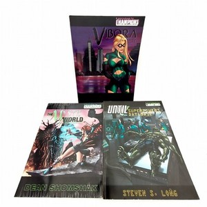 Hero Games Lot of 3 Champions Sourcebooks-Vibora Bay-Mystic World-Superpowers DB